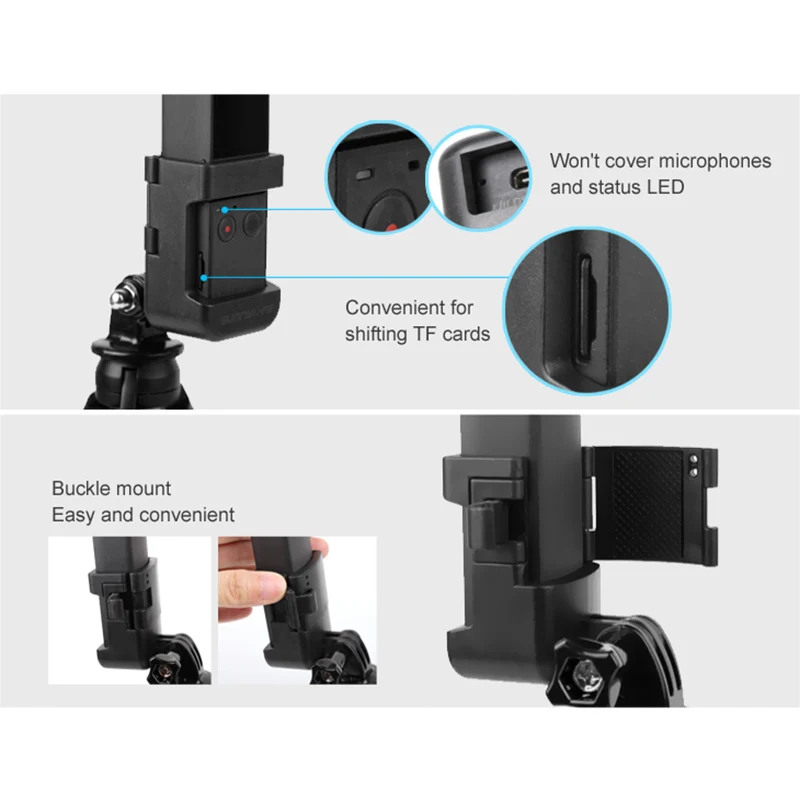 Кронштейн адаптера 1/4 дюймов винтовое крепление с шнурком для DJI OSMO POCKET GY88