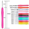 Crochet Hook Set 14pcs Soft Handle 2.0-10.0mm Crochet Needles Yarn Weave Knitting Needle Sewing Accessories With Cute Bag 9style ► Photo 2/6