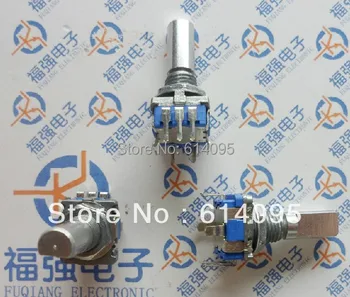 

Free shipping Rotary encoder / encoder switch / 20 pulse potentiometer with switch (with nuts + washers) Long Shank