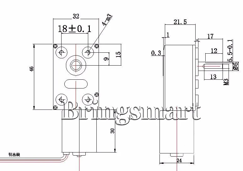 Bringsmart JGY-2430 24 В DC червячный мотор-редуктор 12 В DIY часть самоблокирующийся Реверсивный измерение скорости бесщеточный двигатель постоянного тока для низкого шума