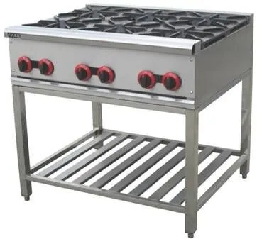 

Отдельностоящая газовая плита с 6 горелками Вертикальная Fryer, Multi-плита газа