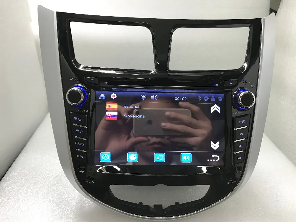 BYNCG 2 din dvd-плеер автомобиля для hyundai Solaris акцент Verna i25 с радио gps навигации Bluetooth USB карта камера