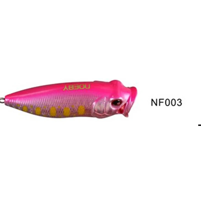 Noeby 1 шт. 45 мм 55 мм 65 мм Topwater Поппер плавающий Поппер приманки Крючки Кривошипные приманки рыболовные снасти инструмент - Цвет: 55mm NF003