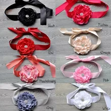 Дешевые детский декоративный пояс Кружева Пион цветок Девушки ремни для мальчиков пояс для беременных женщин горячая распродажа