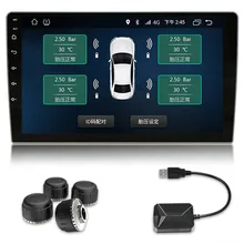 USB Car Tire Pressure System TPMS for Car DVD Radio display the tempreature and pressure with high degree accuracy