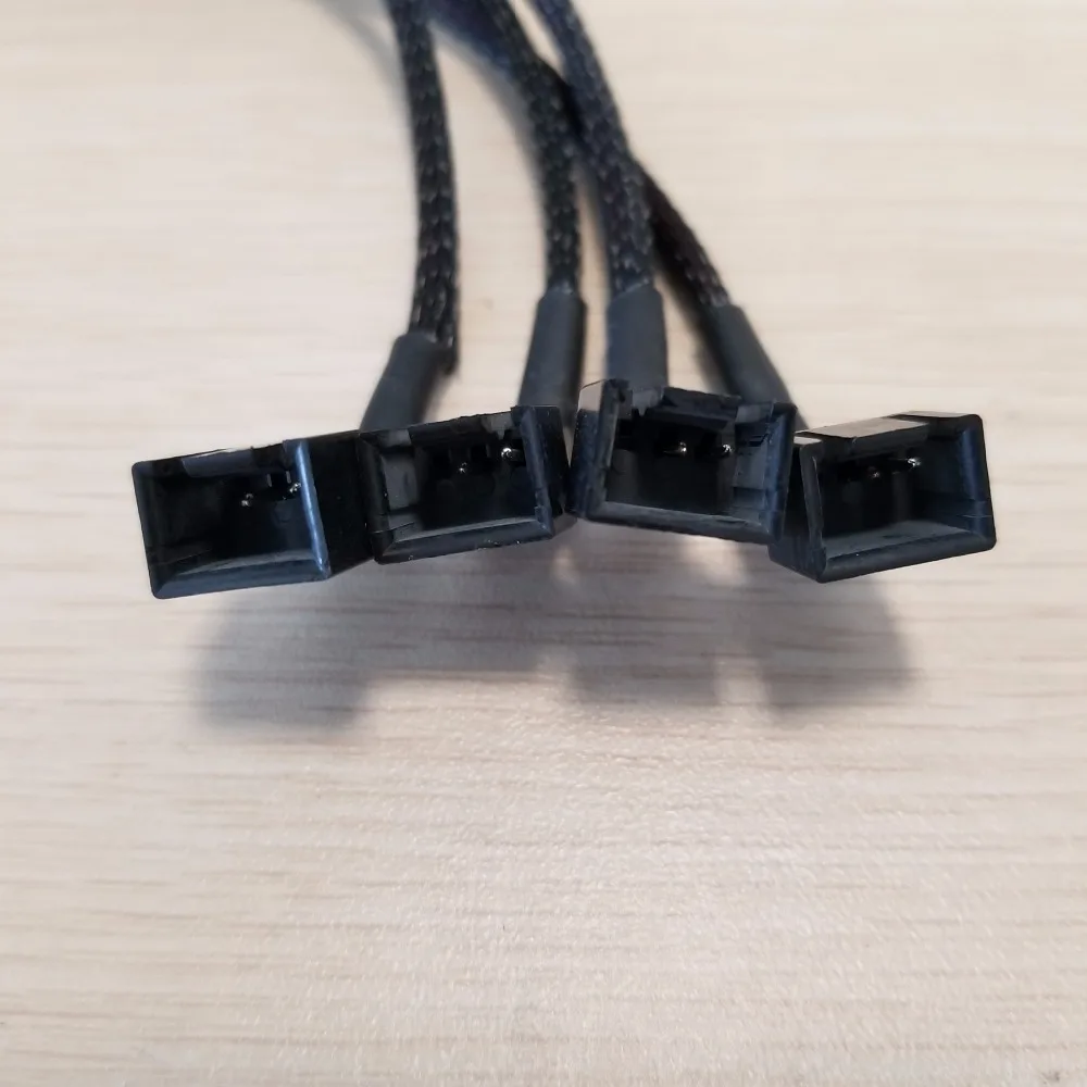 IDE Molex-4 ��Ʈ 3 �� ���� (2 �� ���̾�), 12V �� ��� �й�� ���� ���̺� �ڵ� 22AWG ���̾� 30cm PC diy��