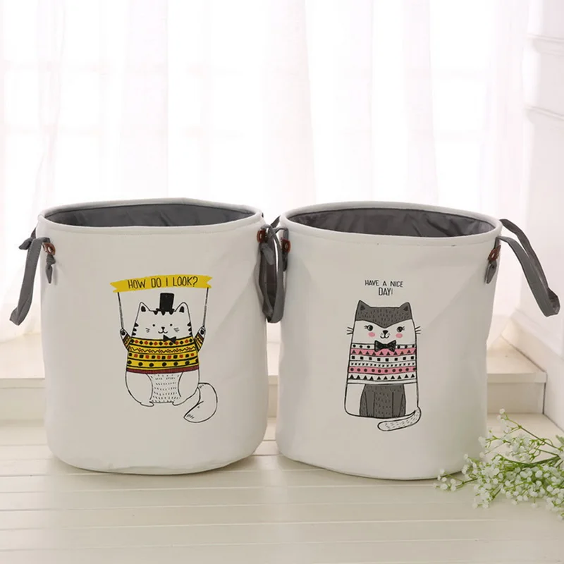 

Foldable Laundry Basket Toy Storage Picnic Dirty Clothes Basket Box cotton Wash Clothes Box Baby Organizer Hot New