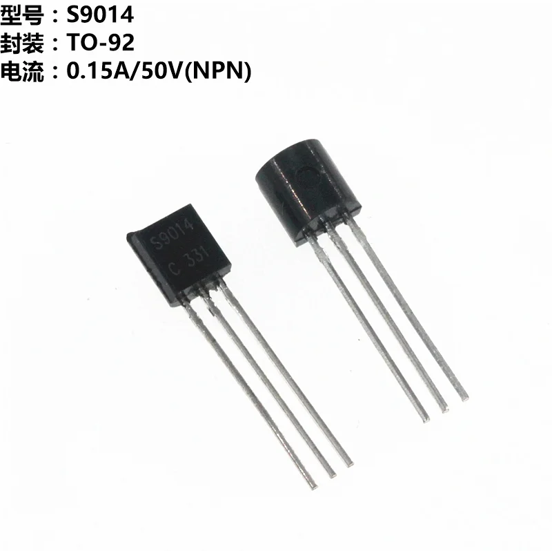 100PCS S9014 TO 92 9014 TO92 new triode transistor-in Transistors from ...