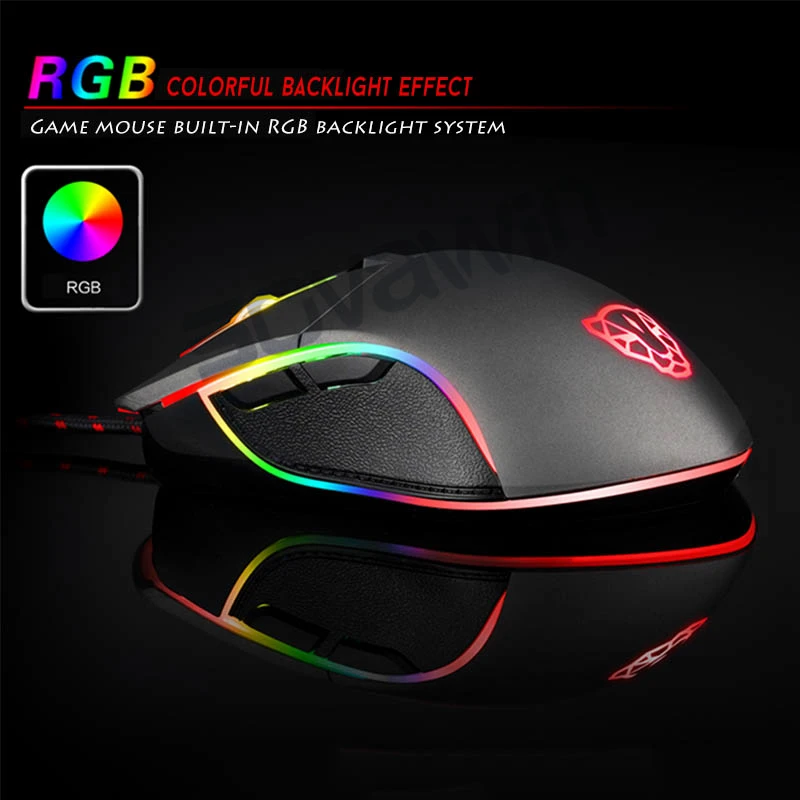 Motospeed V30 RGB Programming 3500 DPI Gaming Gamer Mouse USB Computer Wried Optical Mice Backlit Breathing LED for PC Game cool gaming mouse