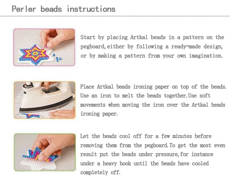 2.6mm Mini Hama Beads PUPUKOU Beads For Kids Craft Fuse Beads
