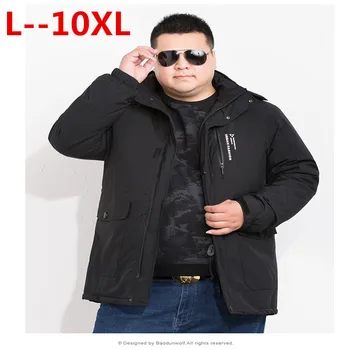 

Plus size 10XL 9XL 8XL 6XL 5XL 4XL 2018 Large Size Warm Outwear Winter Jacket Men Windproof Hood Men Jacket Warm Men Parkas