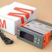 Новейшая двойная функция 220 В термостат регулятор температуры Регулятор зуммер функция