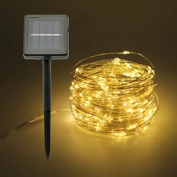 

20m 66ft 200 Led Solar Fairy String Light Waterproof Strip lamp Holiday Wedding Christmas Tree New Year Decor