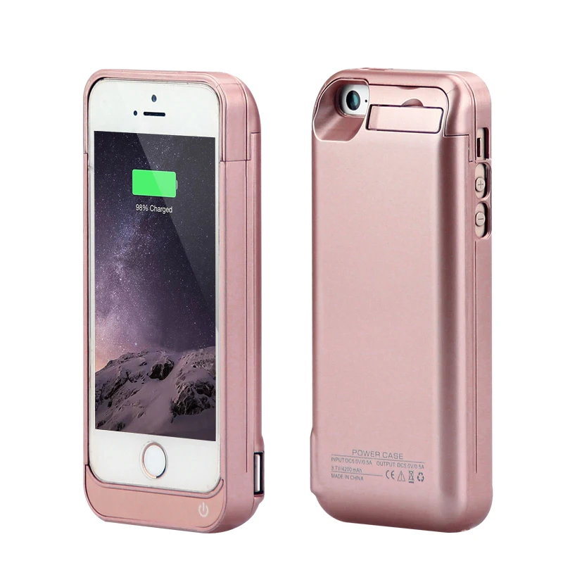 bilder für GagaKing Externe Strom banken fall pack unterstützungsladegerät fall abdeckung für iPhone 5 5 s 5c SE drahtlose ladegerät telefon fall bilder für GagaKing Externe Strom banken fall pack unterstützungsladegerät fall abdeckung für iPhone 5 5 s 5c SE drahtlose ladegerät telefon fall