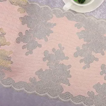 

#102 Lace 23CM Wide 2 yards/lot Stretch Elastic Lace Edge Trim Sewing Supplies Handmade Ribbon Fabric Garments High Quality