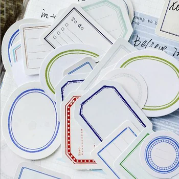 

46pcs/box Retro label sticker adhesive paper sticker diy Handmade Gift Card photo album Scrapbook decor sticker