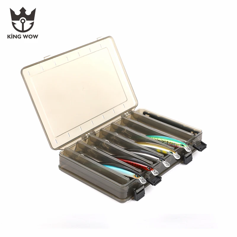 8 10 дюймов темно-зеленый двухсторонний ручной пластиковый рыболовный ящик для приманки Видимый ящик для хранения Чехол рыболовные снасти инструменты аксессуары