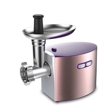 

Rose red 450w large power stainless steel body multi-functional meat grinder