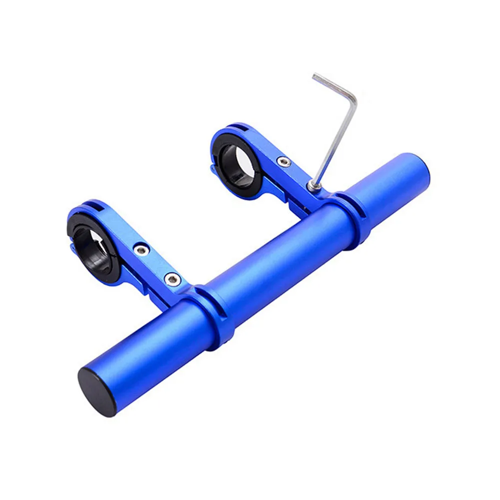 Excellent New Bike Holder Handle Extender Double Handlebar Flashlight PC Clip Bracket Bicycle Accessories XD88 5