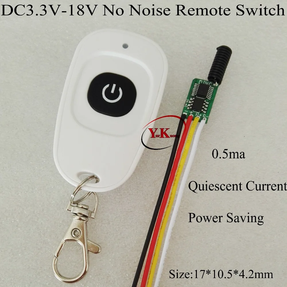 low power consumption Tiny Remote Control Switches Mini Battery Power