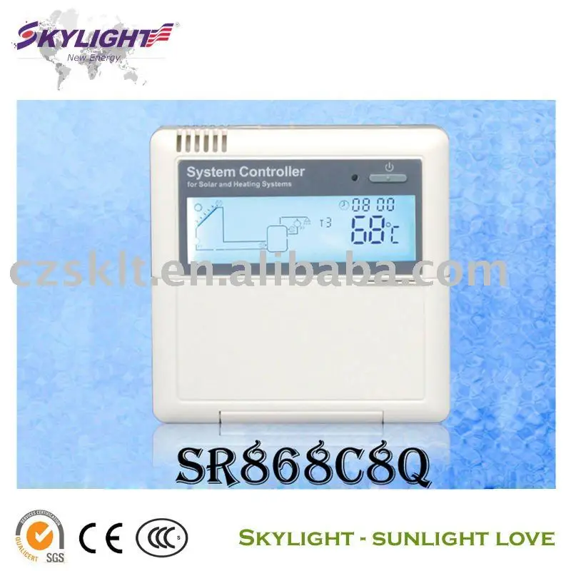 Solar Water Heater Controller (SR868C8Q) CE ISO SGS Approvedheater spa