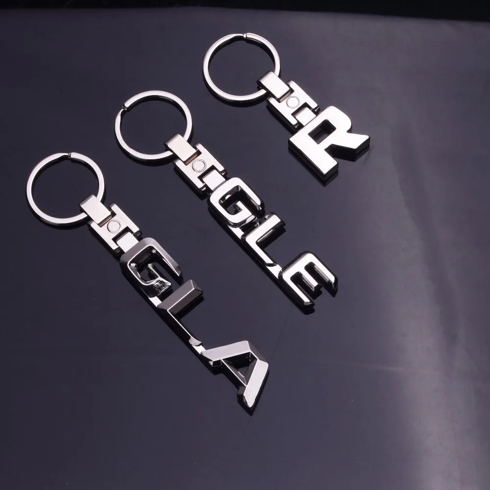 Брелоки для Mercedes Benz A B C E S R CLS GL GLK GLC ml SLK GLA GLE 3D автомобильный брелок для ключей Металл кольцо брелок кольца брелоки