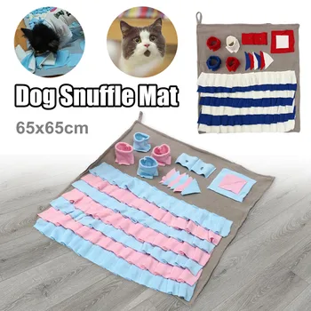 

Pet Dog Snuffle Mat Dog Nosework Pad Feeding Mat Washable Pet Sniffing Training Blanket Detachable Fleece Pads for Dogs Puppy