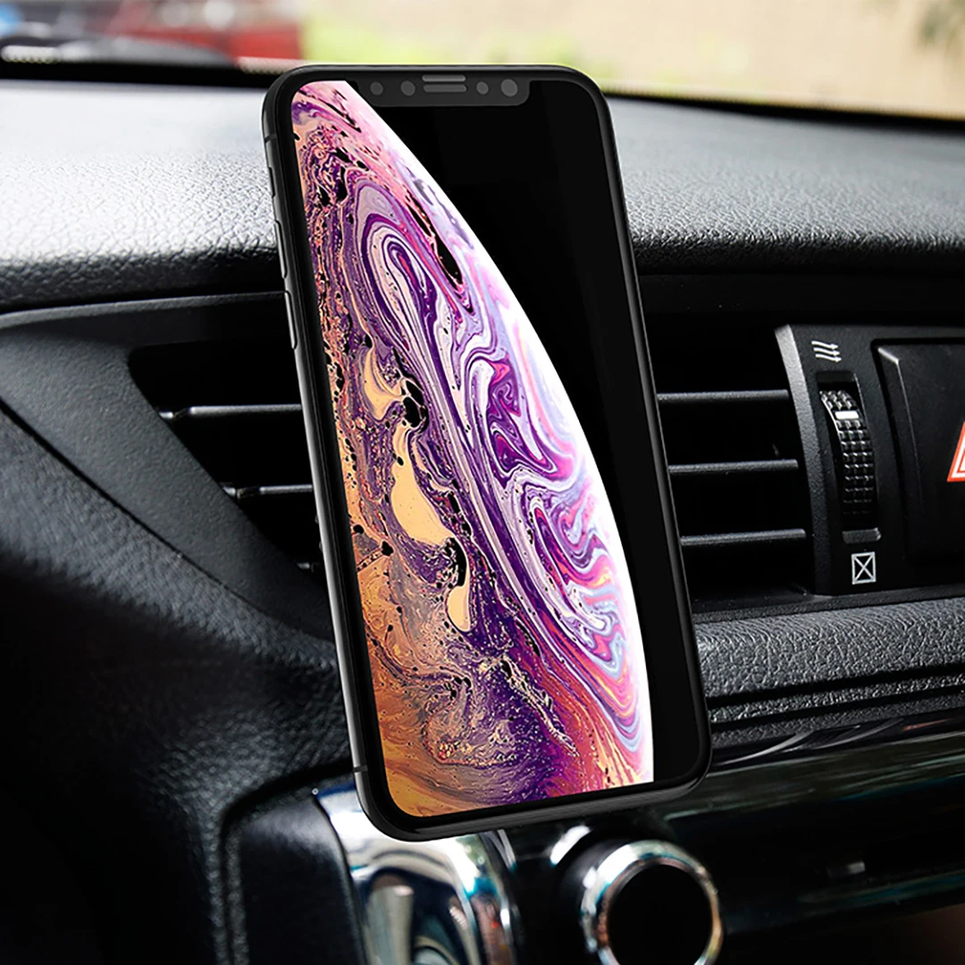 Car Phone Holder in Car Air Vent Mount Mobile Phone Finger Ring Holders Desk Stand Support For iPhone Xiaomi Pocophone F1 Huawei