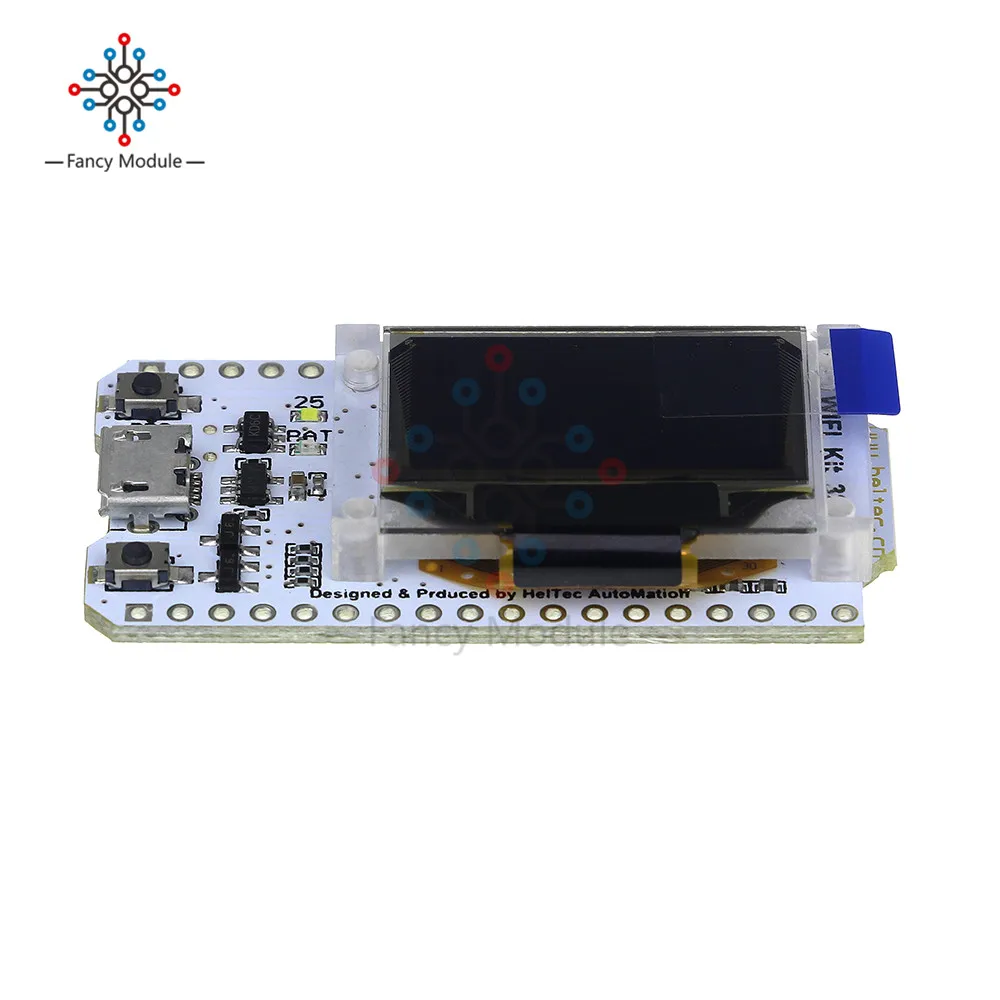 ESP32 Bluetooth wifi комплект синий OLED 0,96 дюймовый дисплей модуль CP2102 32M Flash 3,3 V-7 V интернет-макетная плата для Arduino