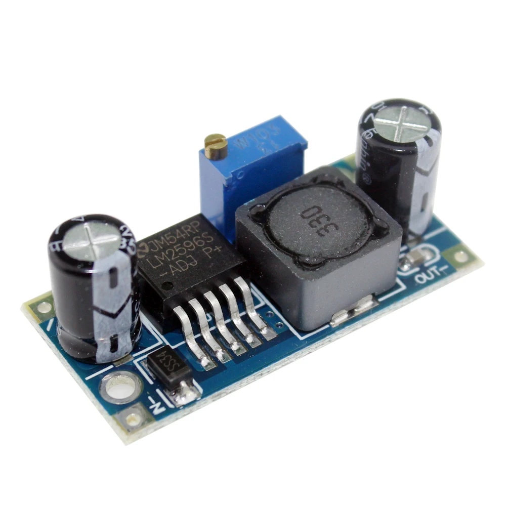 DC понижающий преобразователь Сыходзь Модуль LM2596 Питание Выход 1 25 V 30 V|Регуляторы