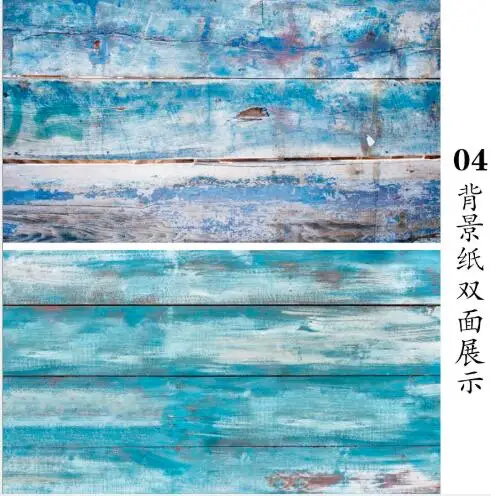 

57*87cm Double Sides Wood Marble Cement Wall Like Vintage Photography Background Backdrop Paper Board Prop For Food
