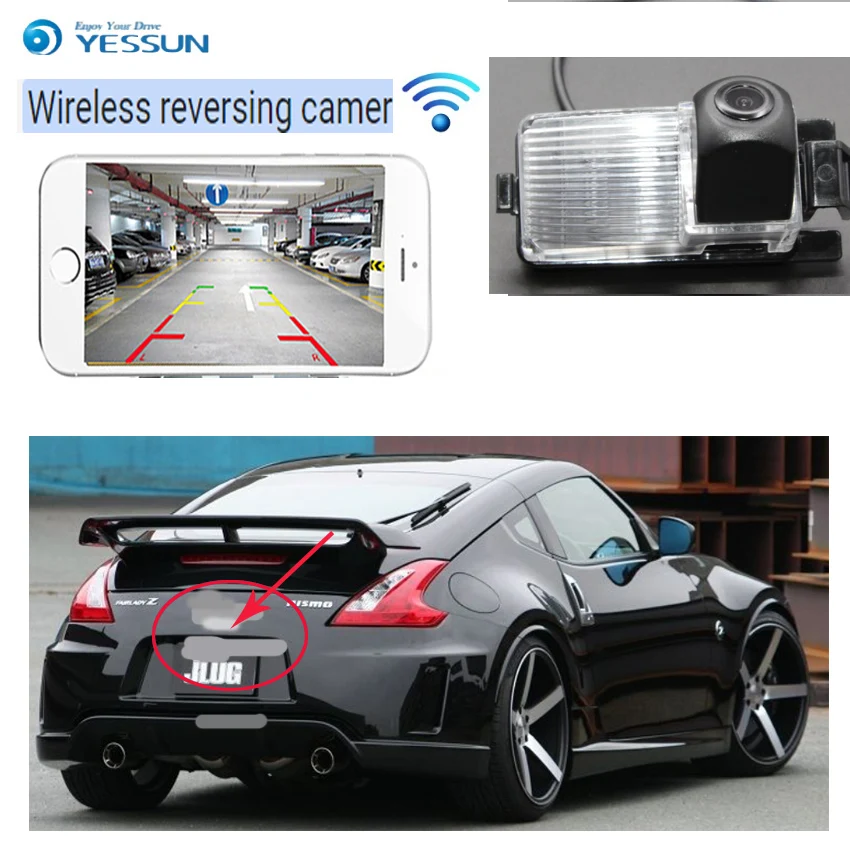 

YESSUN car wireless Rear view Camera For Nissan Livina L10 L11 Grand Livina 2006~2019 HD CCD Night Vision Reverse Camera