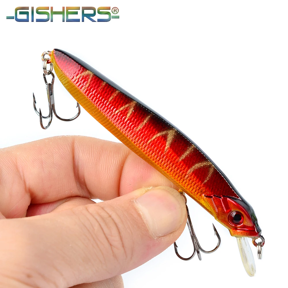1PC Minnow Plastic Tools 10cm 3.94"/8g 0.28oz Artificial Hard Fishing
