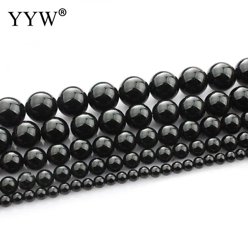 

Natural Black Tourmaline Loose Round Beads 4mm,6mm,8mm,10mm,12mm