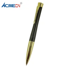 ACMECN классическая роскошная черная шариковая ручка с золотой отделкой Twist action унисекс дизайн металлическая латунная Шариковая ручка для рождественских подарков