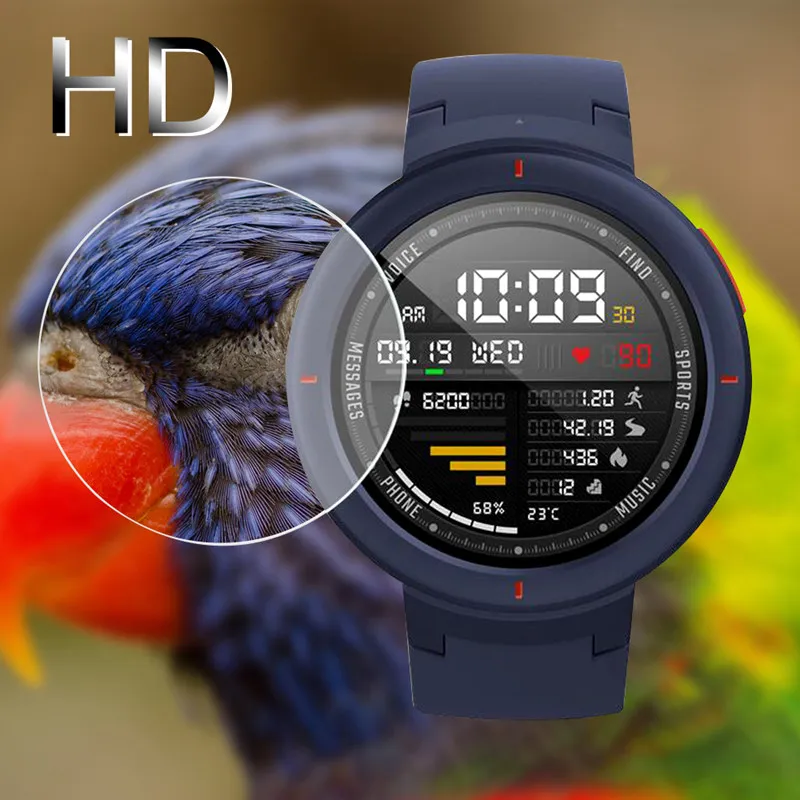 YUEDAER 2 шт Взрывозащищенная пленка для Xiaomi Huami Amazfit Verge английская версия защита экрана нано мягкое не закаленное стекло