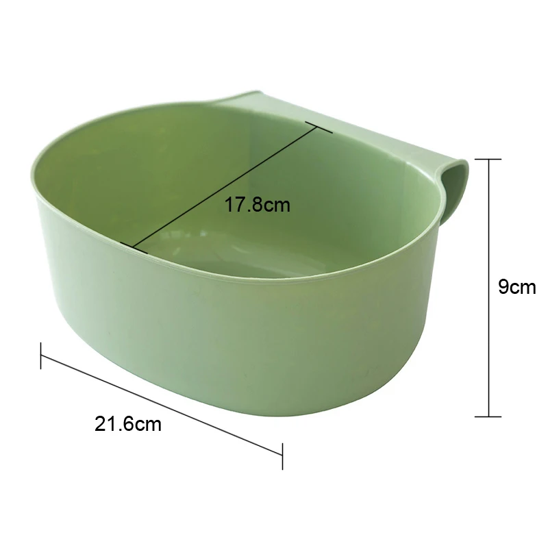 Storage Box Kitchen Hanging Bin Large Hanging Trash Cans Househoold No Cover Plastic Garbage Debris Basket Bathroom Storage Box (1)