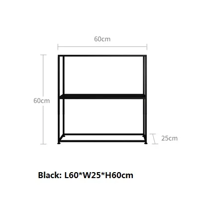 Скандинавский минималистичный крыльцо кованая железная полка для чая спальня для хранения в полу полка гостиная диван задняя разделительная полка
