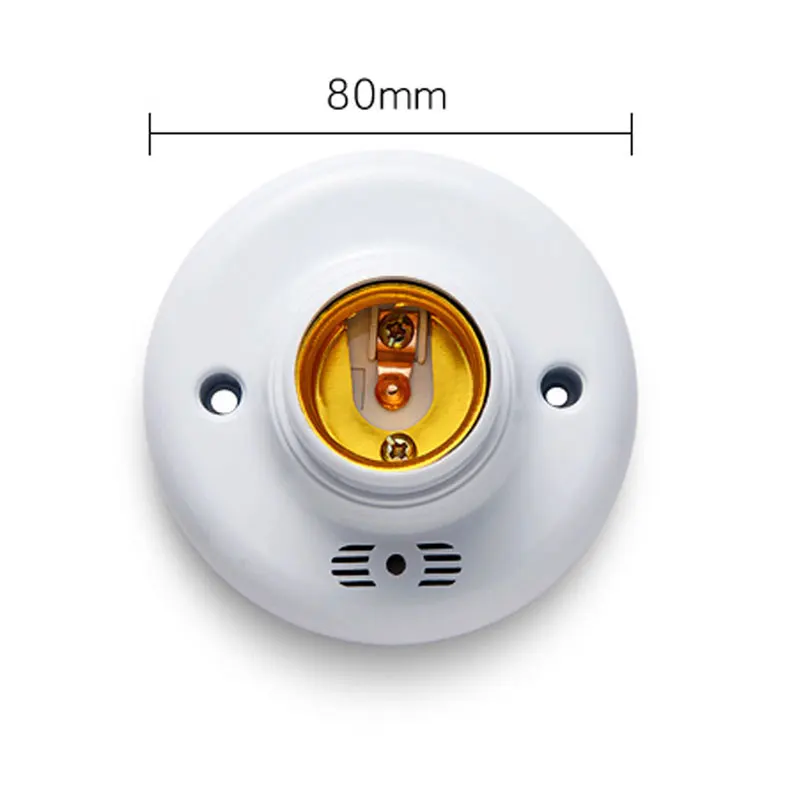 E27 светодиодный Основание лампы Звук Голосовое управление AC 110 V-220 V звук Голосовое управление задержка переключатель светильник держатель для энергосберегающей лампы
