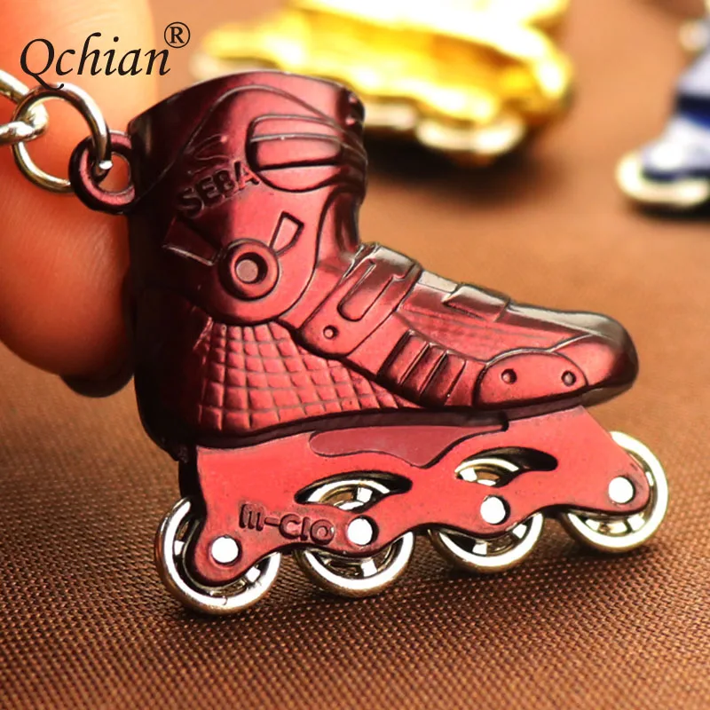 

Creative Mini Skate Shoes Model Wheeled Activities Keychain Automobiles Bag Pendant Keyring Beautiful New Year Gift