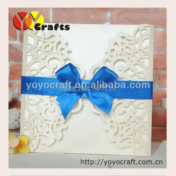 

Customized unique paper luxury wholesale blank clear wedding invitations