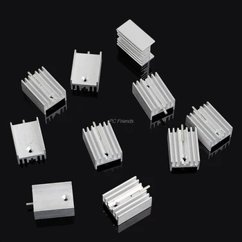 

10Pcs Aluminum Heatsink Transistor Radiator With Needle For Transistors TO-220