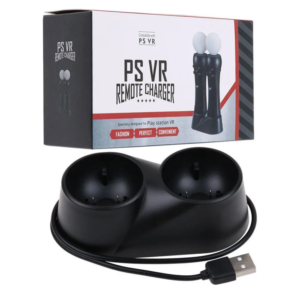 Зарядная станция с двумя usb-станциями подставка для PS4 PlayStation 4 VR PSVR игровой