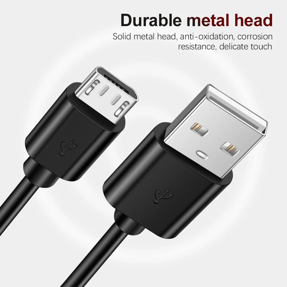 Micro USB кабель 2.4A Быстрая зарядка телефон зарядное устройство адаптер кабель данных для samsung Xiaomi huawei Meizu sony LG Android зарядный кабель