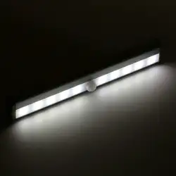10 светодиодный Беспроводной Пир Auto Motion Сенсор свет Интеллектуальный Портативный инфракрасные лампы индукции Ночные огни для кабинета Hotel
