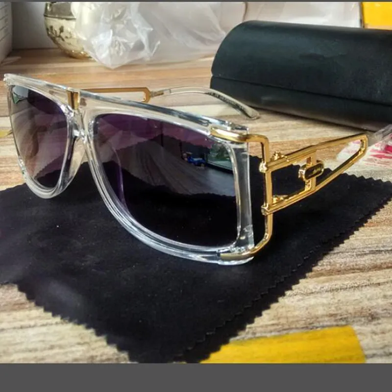 Капелус Европейская и американская мода золотые солнцезащитные очки мужские лягушки зеркальные солнцезащитные очки