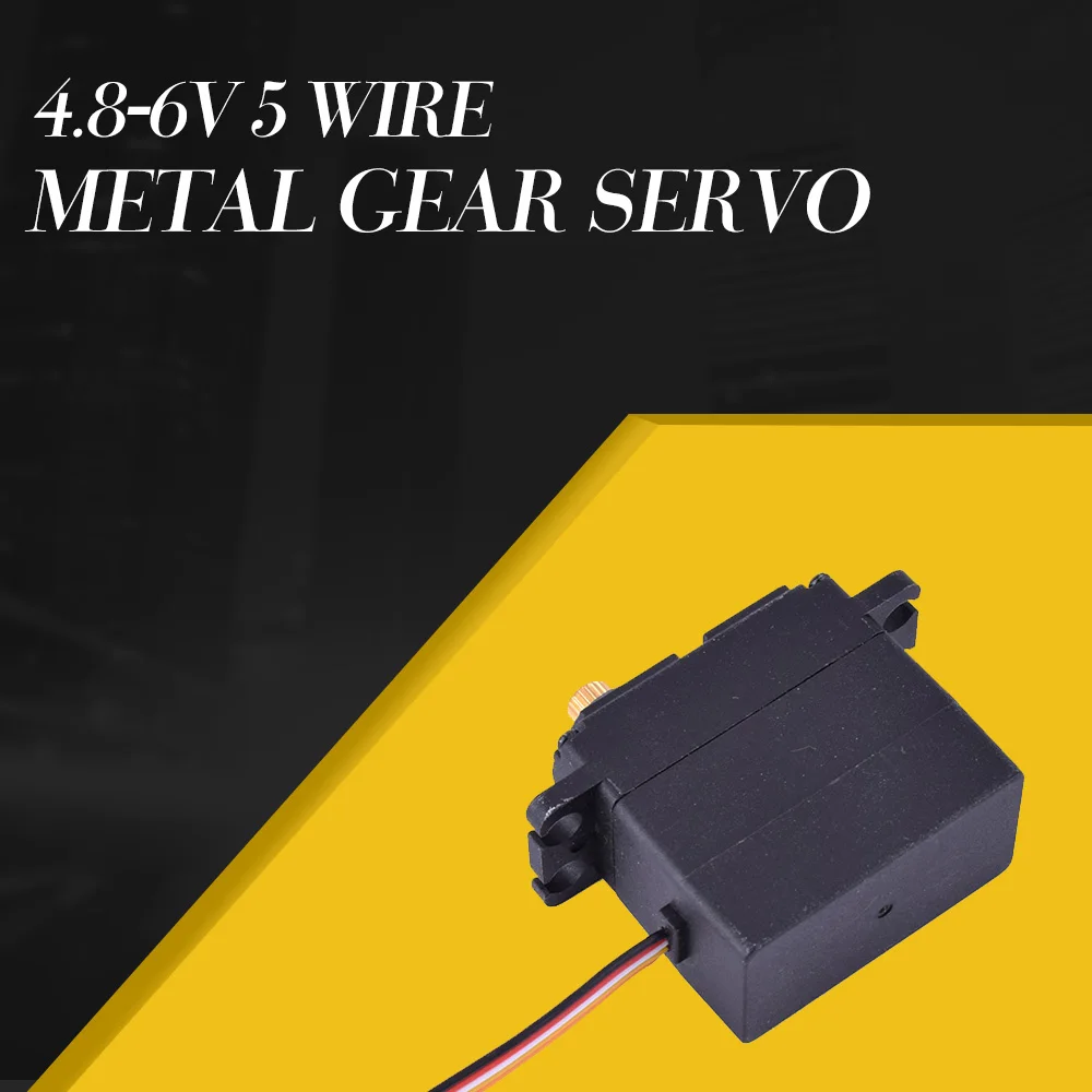 Металлический Шестерни Servo 4 8 6V 3 5 кг. См провод для 1/12 Feiyue FY 01 02 03 RC автомобиль