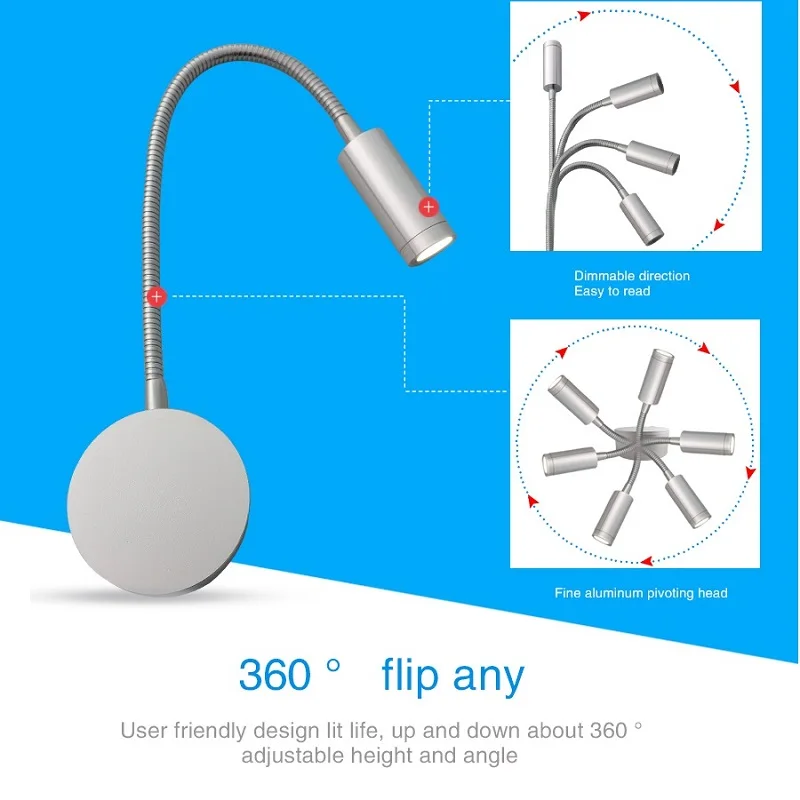 Рисунок 6 - Гибкий светодиодный настенный светильник для чтения