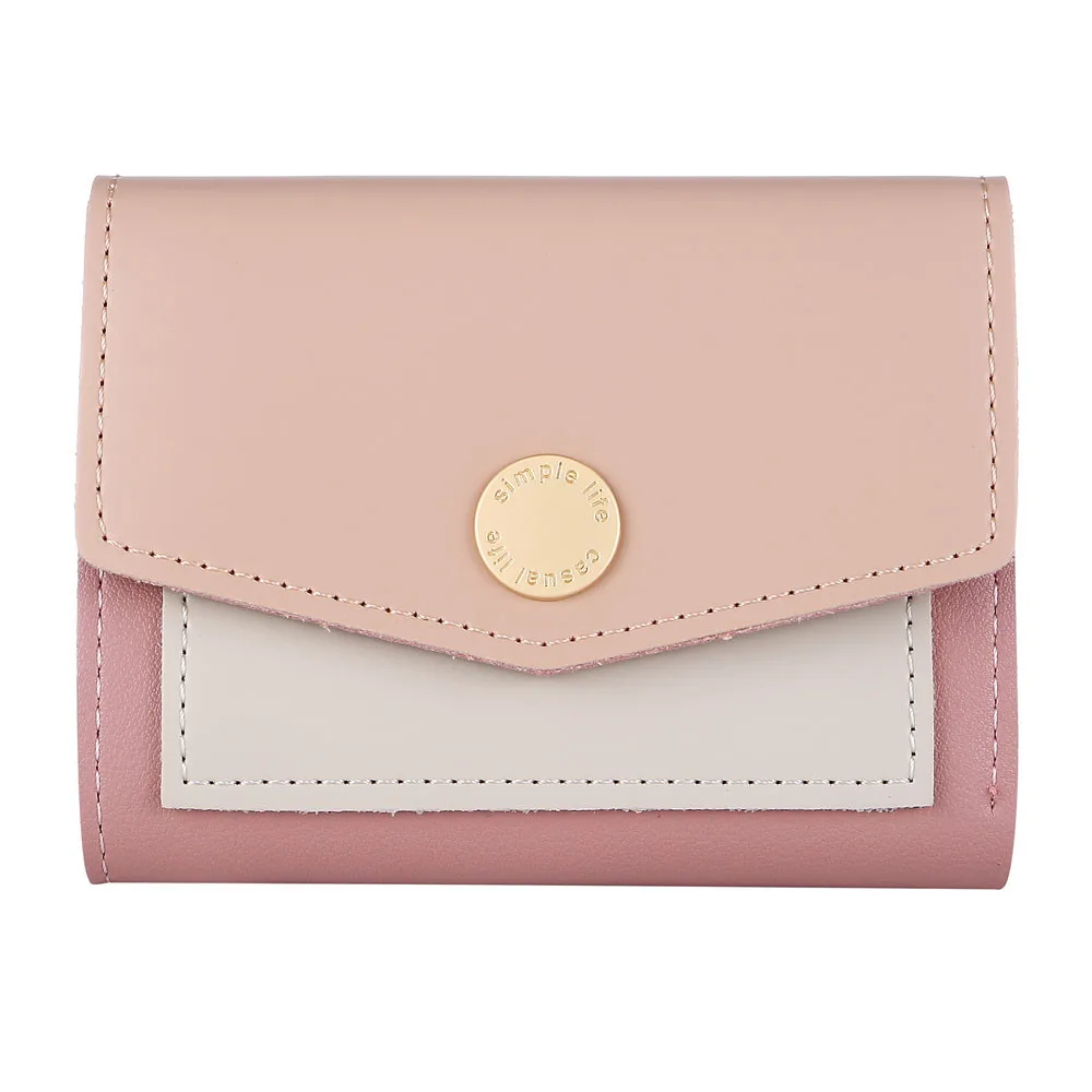 

Women Simple Retro Leather Ladies Wallet Zipper and Hasp Purse Small Coin Purses Card Holders Monederos Para Mujer Monedas 2019