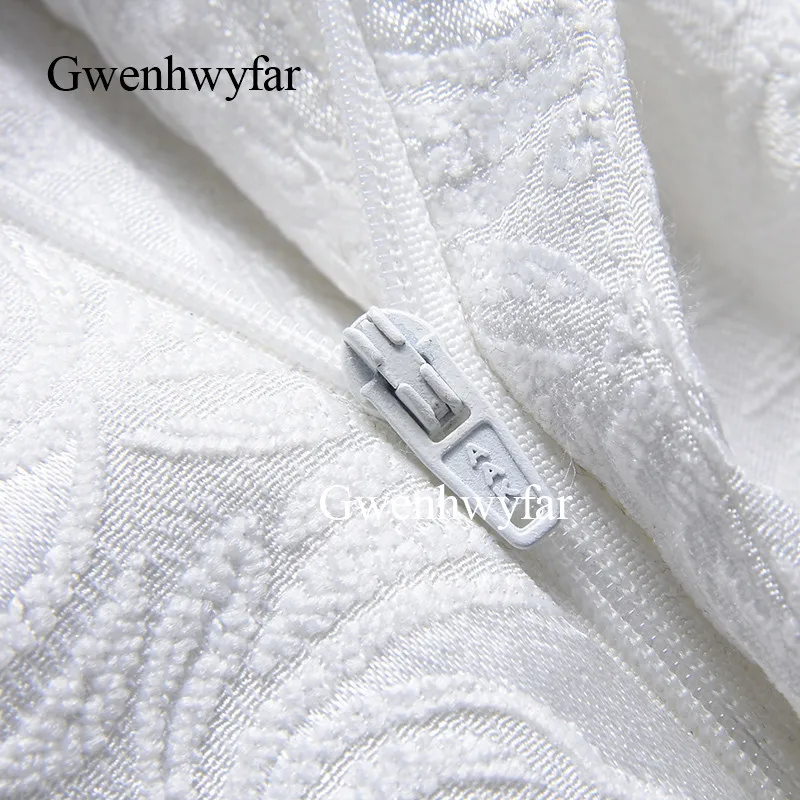 Gwenhwyfar 2019 Новые жаккардовые облегающие смокинги для жениха белые мужские костюмы